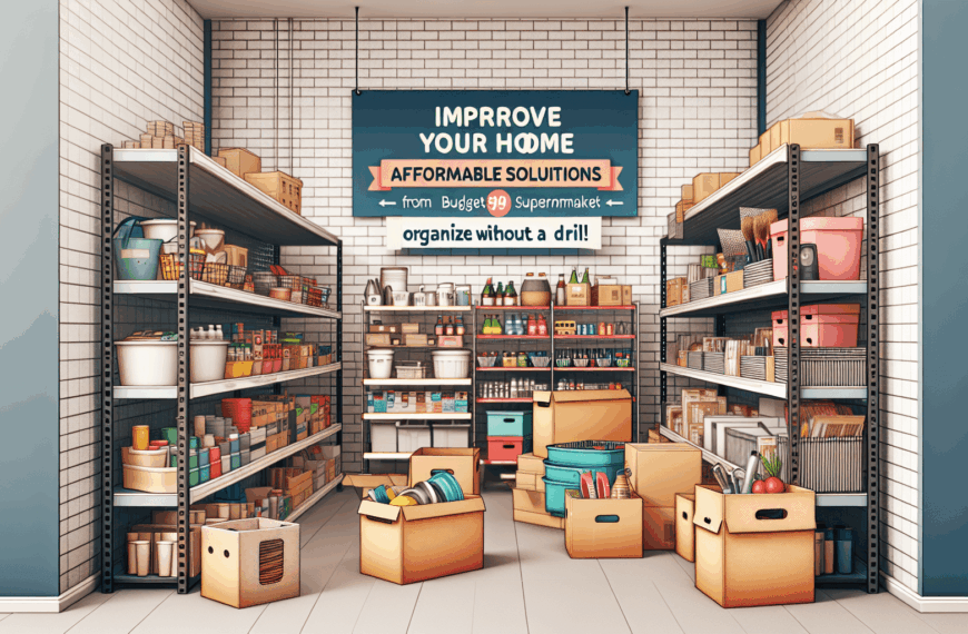 Mejora Tu Hogar: Soluciones Económicas de Aldi para Organizar Sin Taladro