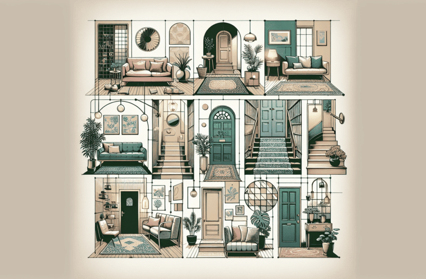 Nueve Ideas Creativas para Decorar Recibidores Compactos