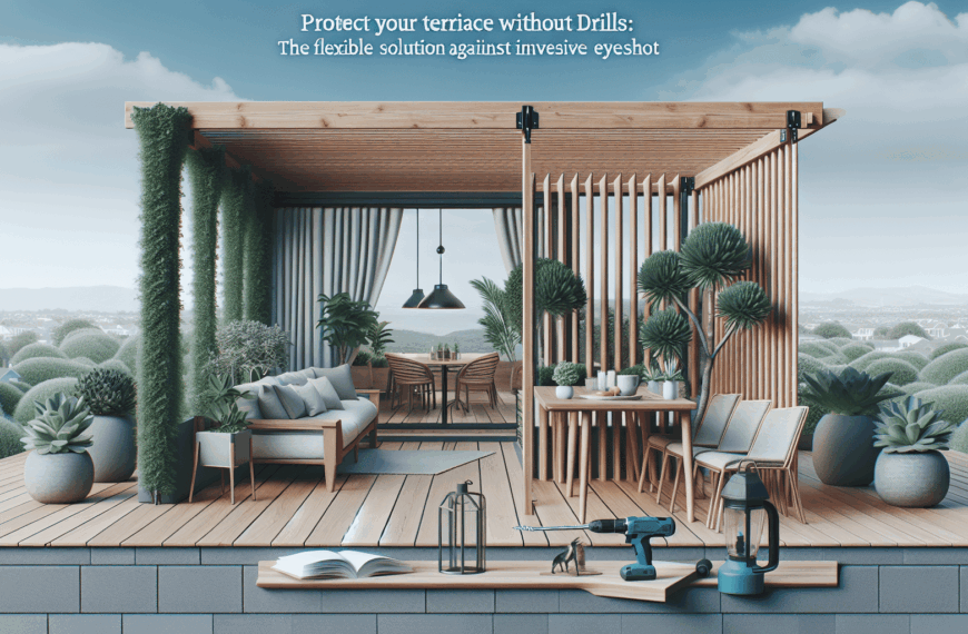 Protege Tu Terraza de Miradas Invasivas: Solución Flexible sin Taladros de JYSK
