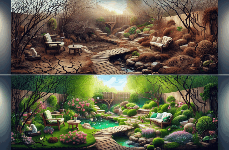 Renovación Encantadora: Transformar un Patio Desolado en un Oasis Agradable y Acogedor