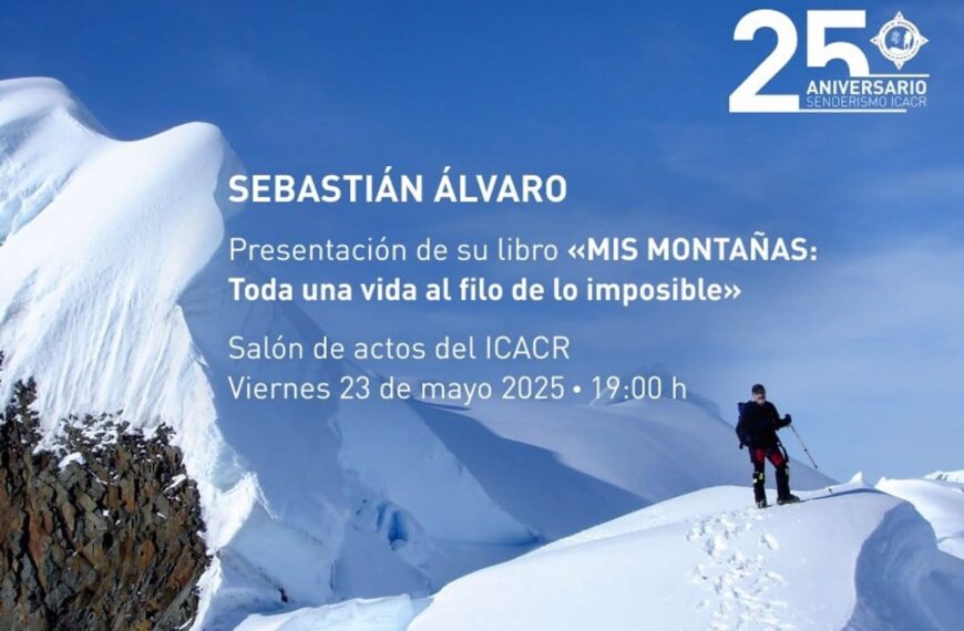 Sebastián Álvaro presenta ‘Mis montañas: toda una vida al filo de lo imposible’ en Toledo