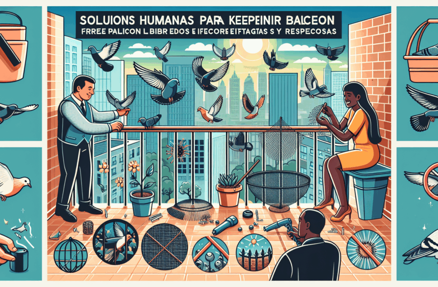 Soluciones Humanas para Mantener tu Balcón Libre de Palomas: Estrategias Efectivas y Respetuosas