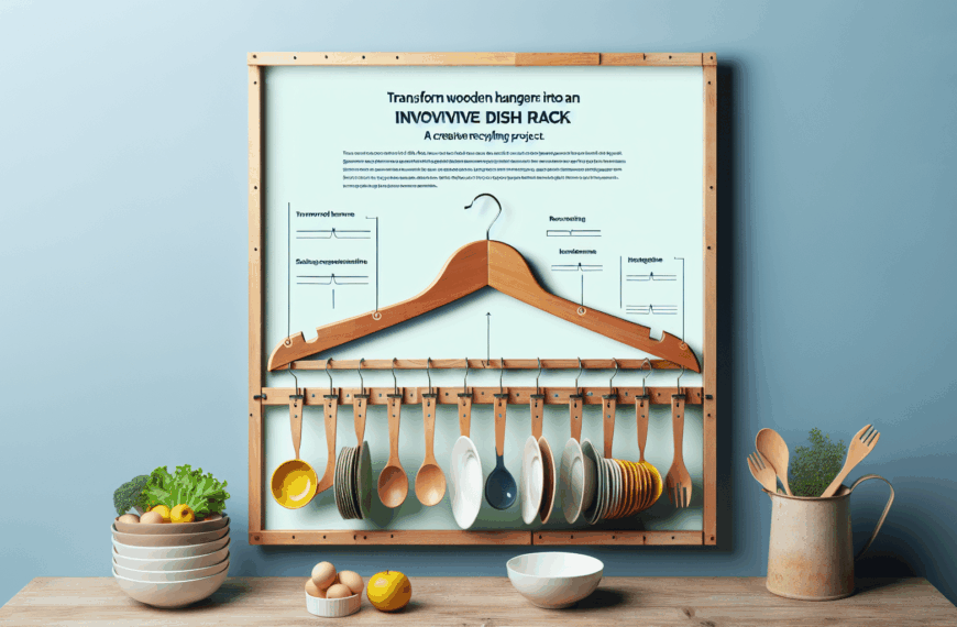 Transforma Perchas de Madera en un Escurreplatos Innovador: Un Proyecto de Reciclaje Creativo