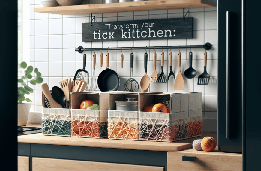 Transforma Tu Cocina: Organizador Chic con Cajas de Zumo y Retazos de Lana