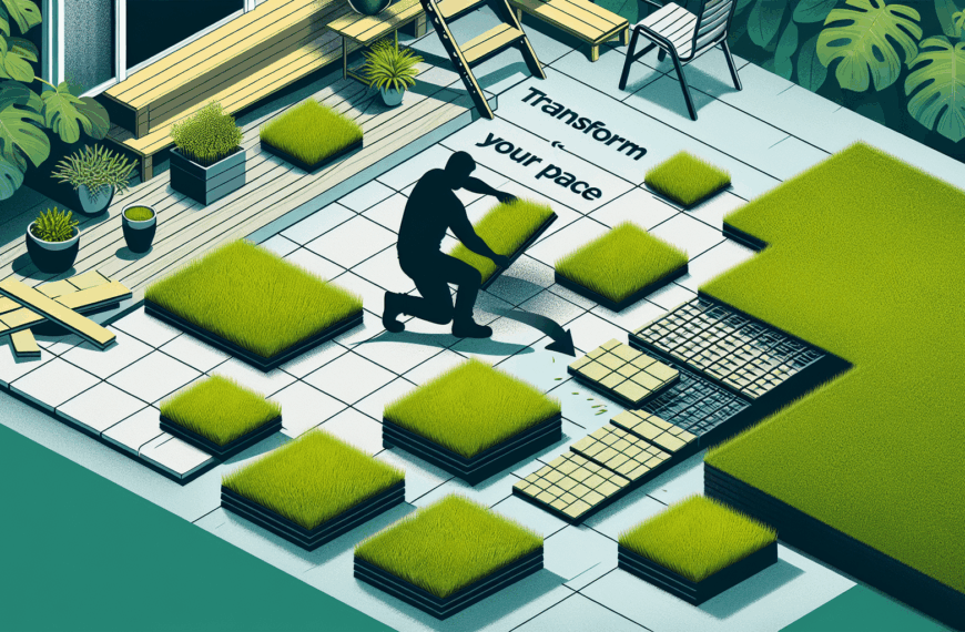 Transforma Tu Espacio: Instala Baldosas de Hierba de Manera Sencilla