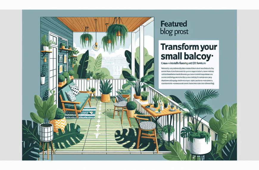 Transforma Tu Pequeño Balcón: Ideas Creativas con Suelo Autoinstalable de Ikea y Muebles DIY