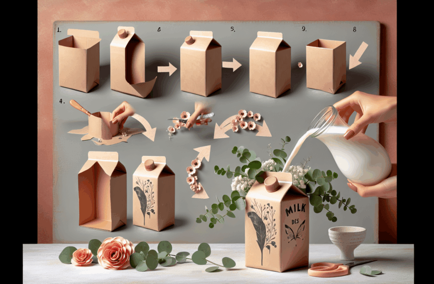 Transforma un Brik de Leche en un Elegante Jarrón de Diseño: El DIY que Marca Tendencia