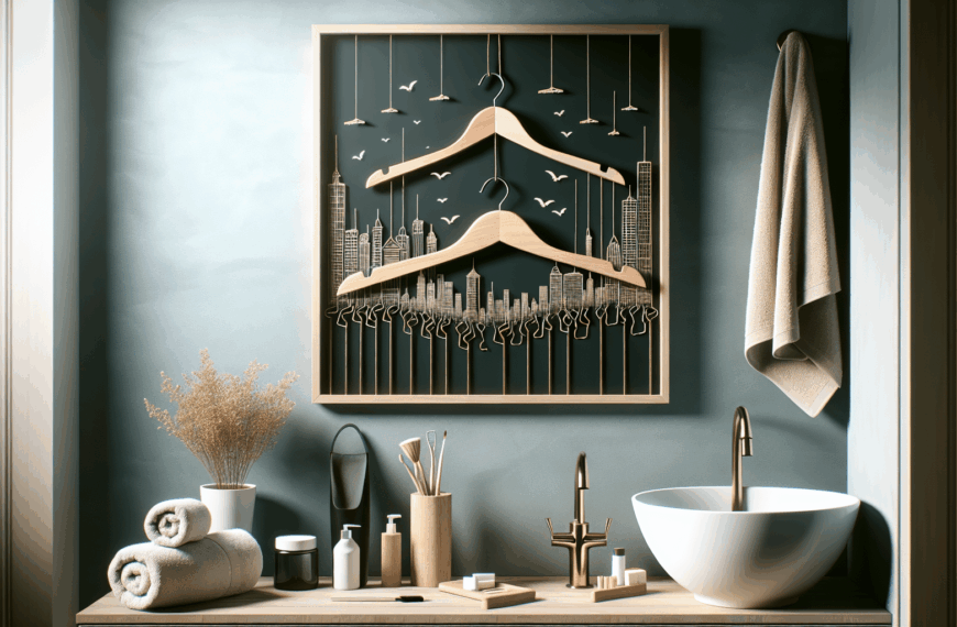 Transforma una Percha Rota en un Elegante Colgador de Toallas