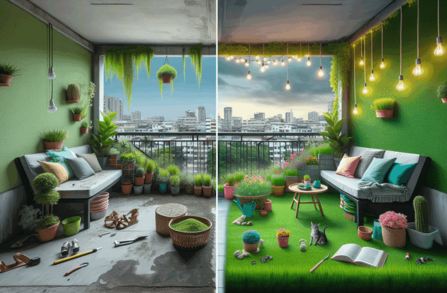 Transformando el Balcón: De Espacio Gris a Oasis Urbano con Césped Sintético