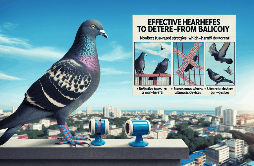 Estrategias Humanas para Mantener las Palomas Lejos del Balcón