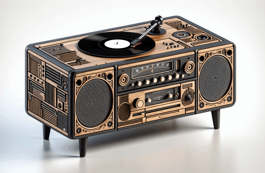 Un Mueble Versátil y Elegante para Exhibir tu Colección de Vinilos y Tocadiscos