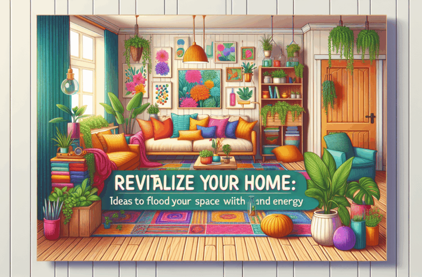 Revitaliza Tu Hogar: Ideas para Inundar de Color y Energía Tu Espacio