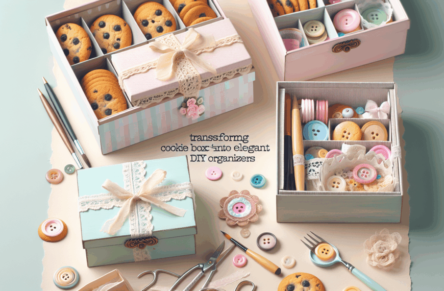 Transforma Cajas de Galletas en Organizadores DIY Elegantes