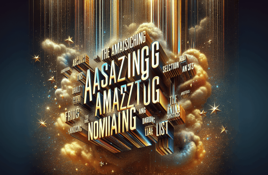 Presentando la Impactante Selección de Nominados en la Asombrosa Lista Anual