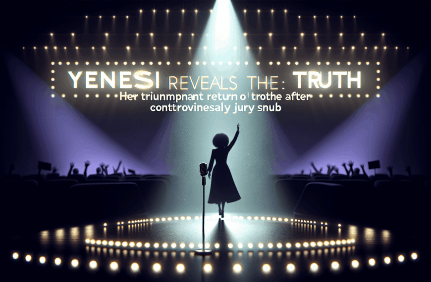 Yenesi Revela la Verdad: Su Retorno Triunfal a ‘Tu Cara Me Suena’ Tras el Controversial Desaire al Jurado