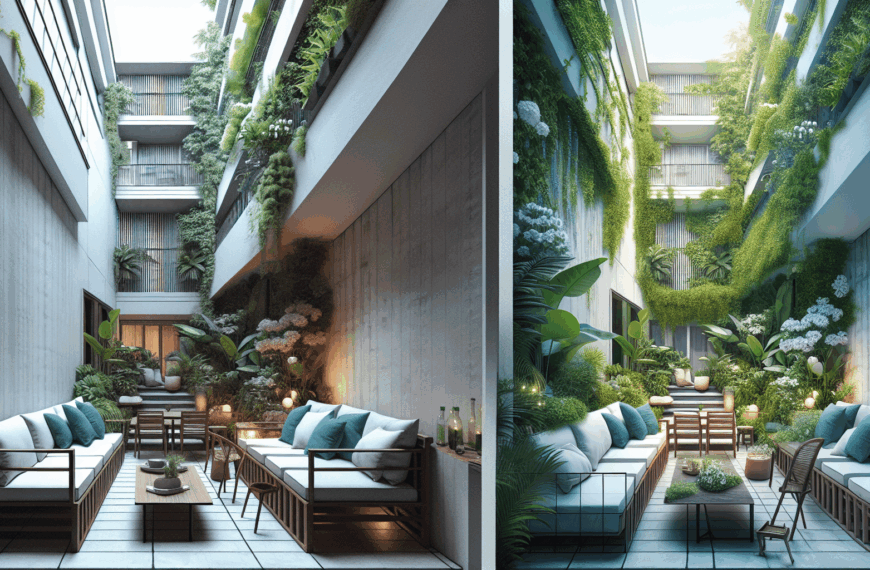 Transformación de Ensueño: Patio Estrecho Convertido en un Espacio Doble Altura