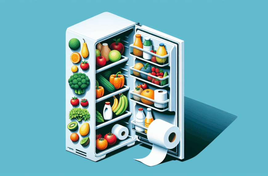 Refresca y Limpia tu Nevera con un Simple Rollo de Papel Higiénico