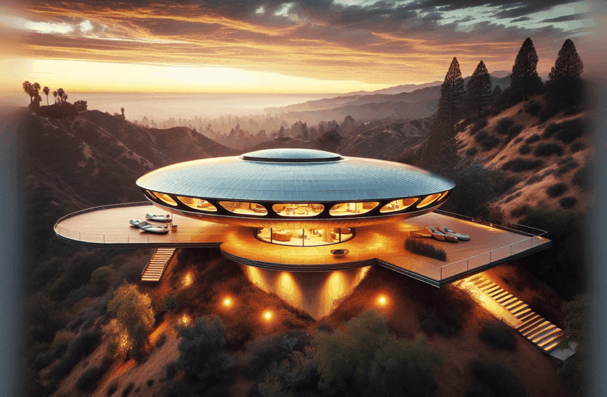 Brad Pitt Compra la Icónica Casa Xasteros: Una Obra Maestra Prefabricada con Forma de OVNI en California
