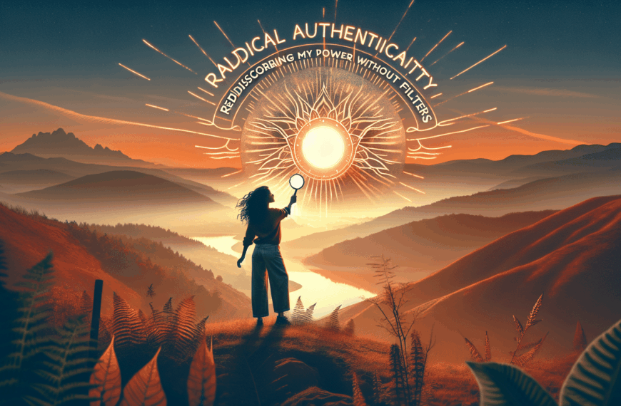 Autenticidad Radical: Redescubriendo mi Poder Sin Filtros