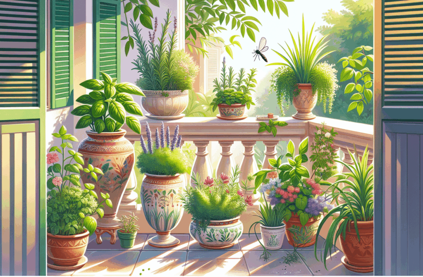 Plantas Imprescindibles para Ahuyentar Mosquitos en Tu Balcón Este Verano