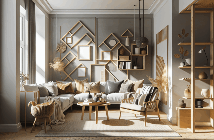 Apartamento Nórdico en Esquina: Elegancia y Calidez en Armonía