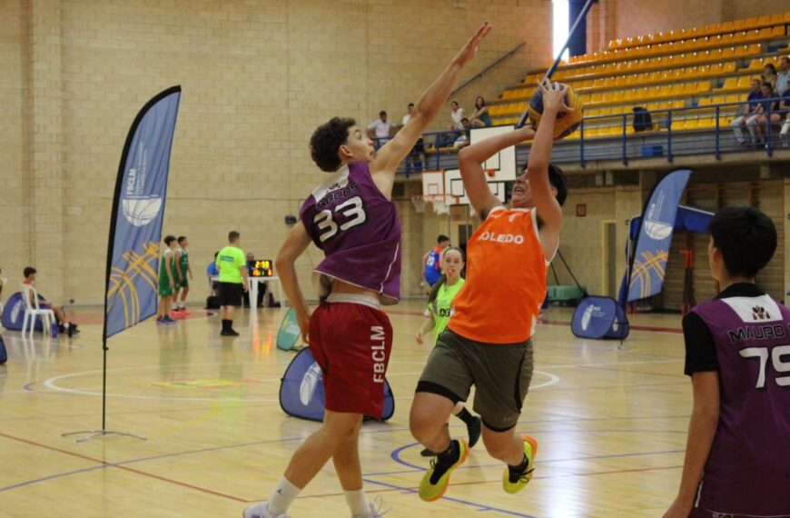 Campeones de la Liga 3×3 FBCLM 2025: Rado Pakolo Almansa (U15M), San Fernando (U15F), Los Moñigones (U13M) y Triple Amenaza (U13F)