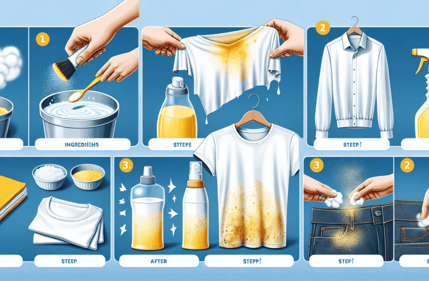 Cómo Eliminar las Manchas Amarillas de las Axilas en Ropa Blanca Efectivamente