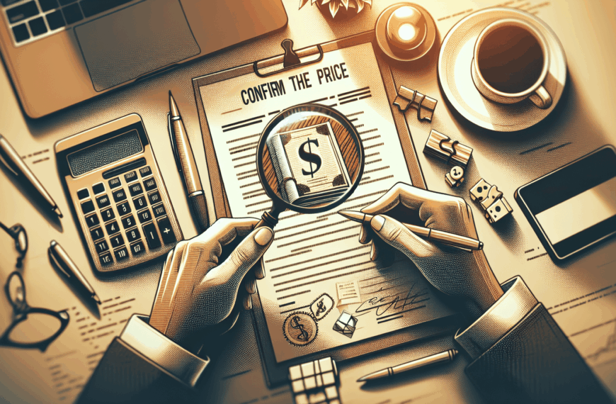Confirma el Precio: Un Paso Clave Antes de Finalizar un Contrato de Compra-Venta