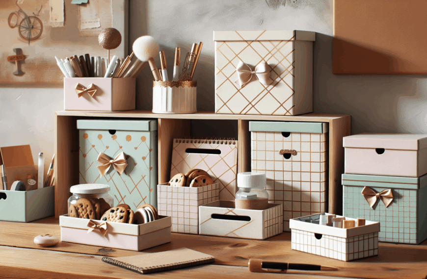 Crea Organizadores Chic para tu Hogar con Cajas de Galletas Transformadas