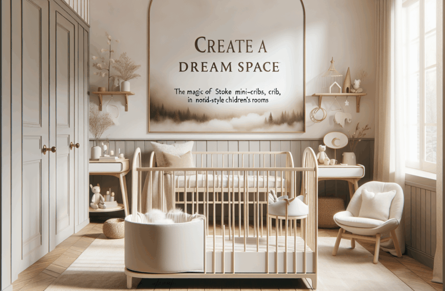 Crea un Espacio de Ensueño: La Magia de las Minicunas, Cunas y Cambiadores Stokke en Habitaciones Infantiles Nórdicas