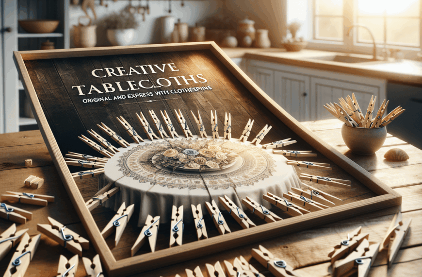 Cubre Manteles Creativos: Originales y Express Con Pinzas de Ropa