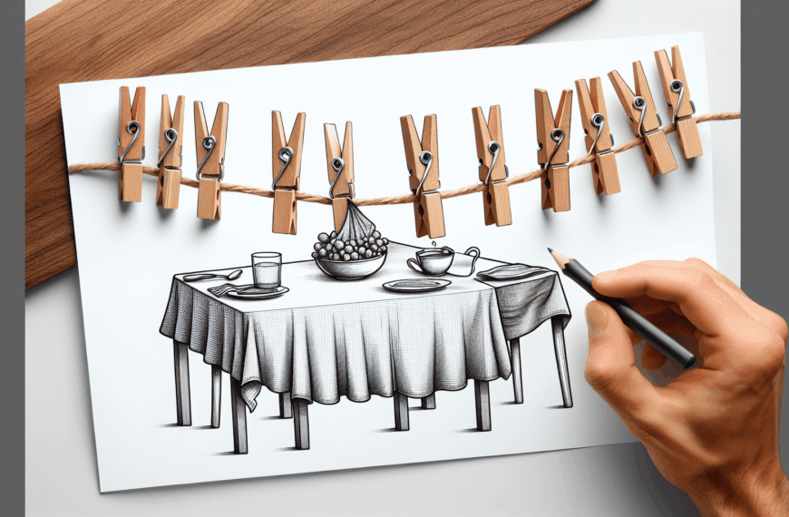 Transforma tu Mesa: Manteles Creativos con Pinzas de Ropa