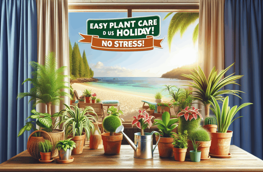 Cuidado Fácil de Plantas en Vacaciones: ¡Sin Estrés!