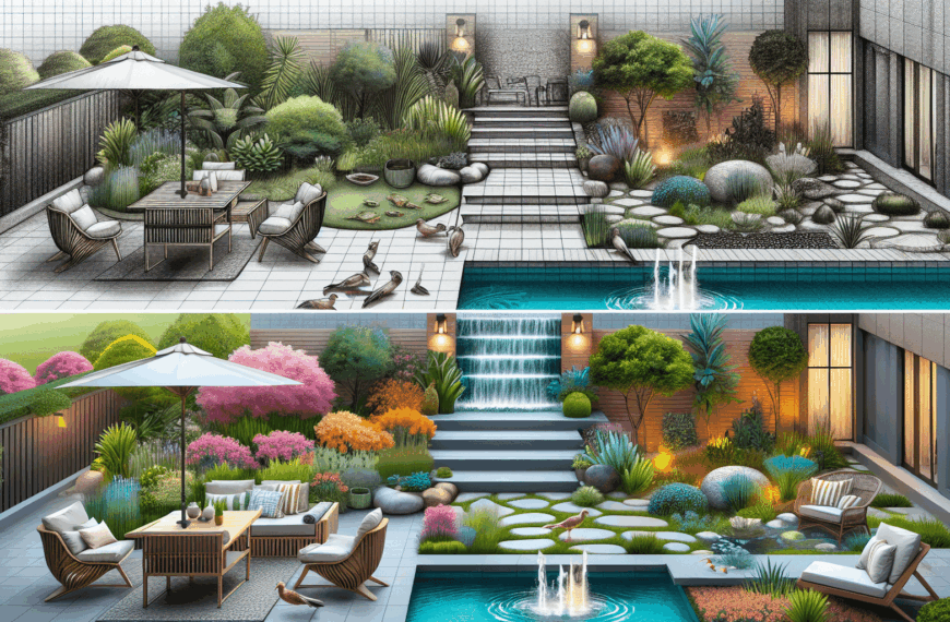 De un Patio Gris a un Oasis Vibrante al Aire Libre