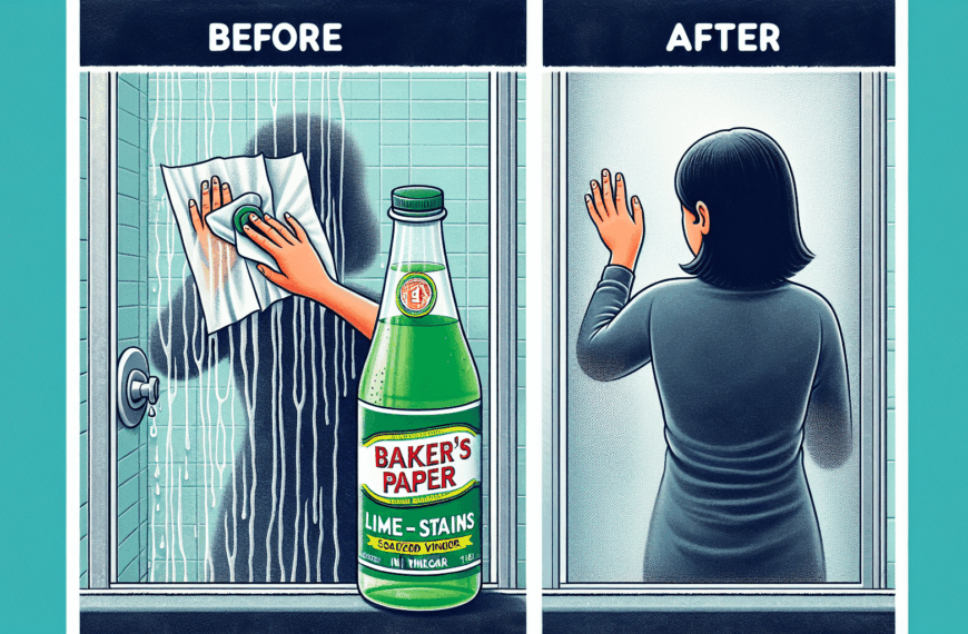 Elimina Manchas de Cal en la Mampara con un Simple Truco: ¡Usa Papel de Horno!