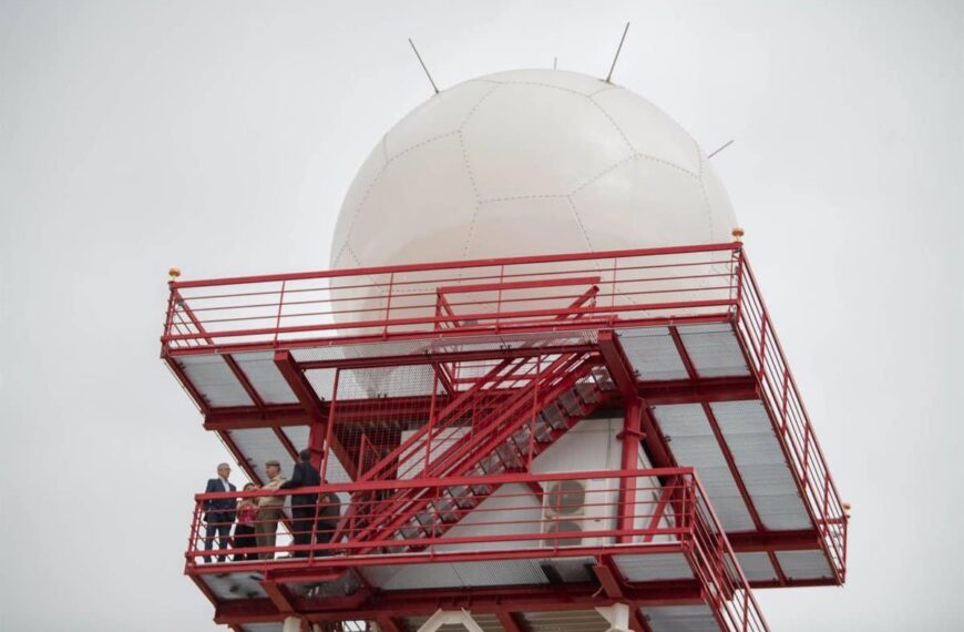 El primer radar meteorológico de última generación de la Aemet ayudará a prevenir fenómenos extremos desde Almagro
