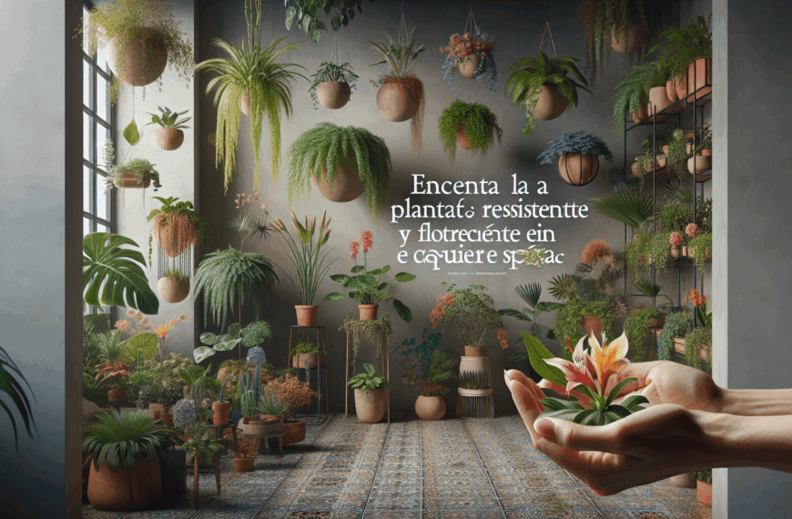 Encuentra la Planta Ideal: Resistente y Floreciente en Cualquier Espacio