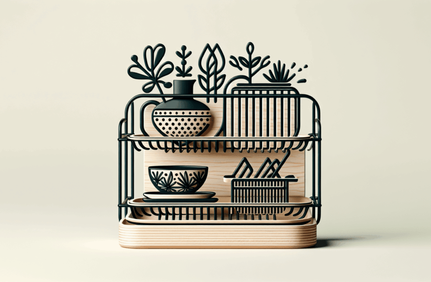 Escurreplatos Tres Niveles: Compacto y Elegante para Tu Encimera Perfecta