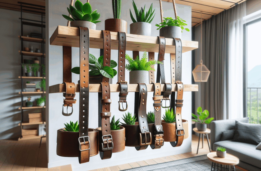 Cinturones Reimaginados: Transforma Tu Espacio con una Estantería Única