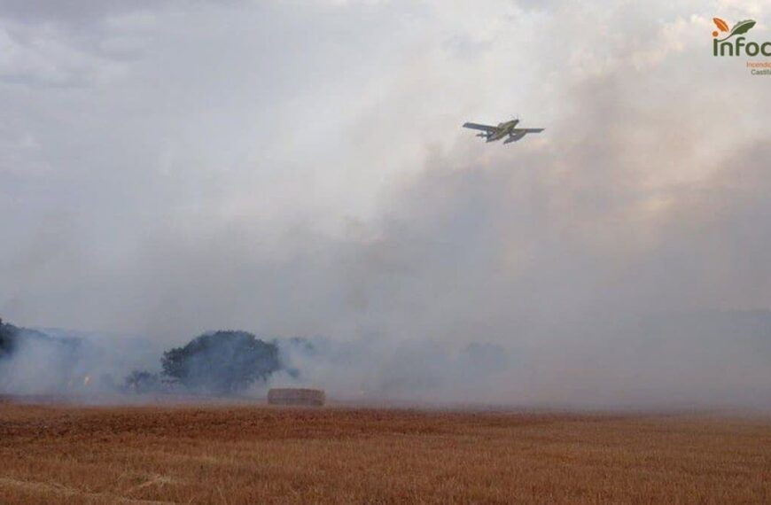 Extinguido el incendio declarado en Pozuelo de Calatrava