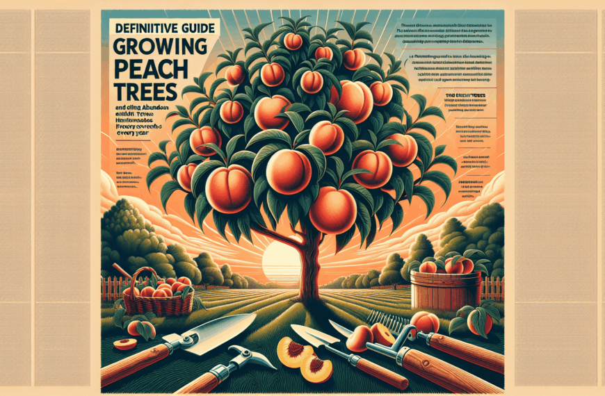 Guía Definitiva para Cultivar Melocotoneros y Obtener Cosechas Abundantes Cada Año