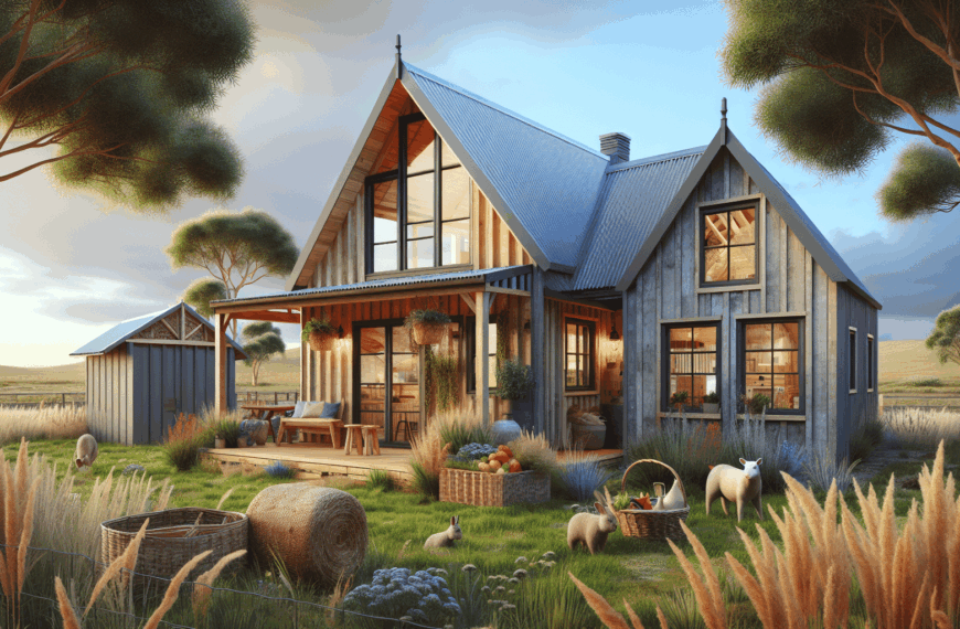 Encanto Rústico: Casa Australiana con Esencia Británica y Madera Predominante