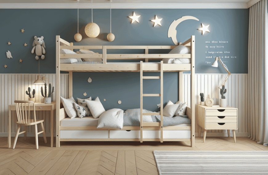 Literas Mágicas para un Dormitorio Infantil Nórdico: Inspiración y Espacio para Tres