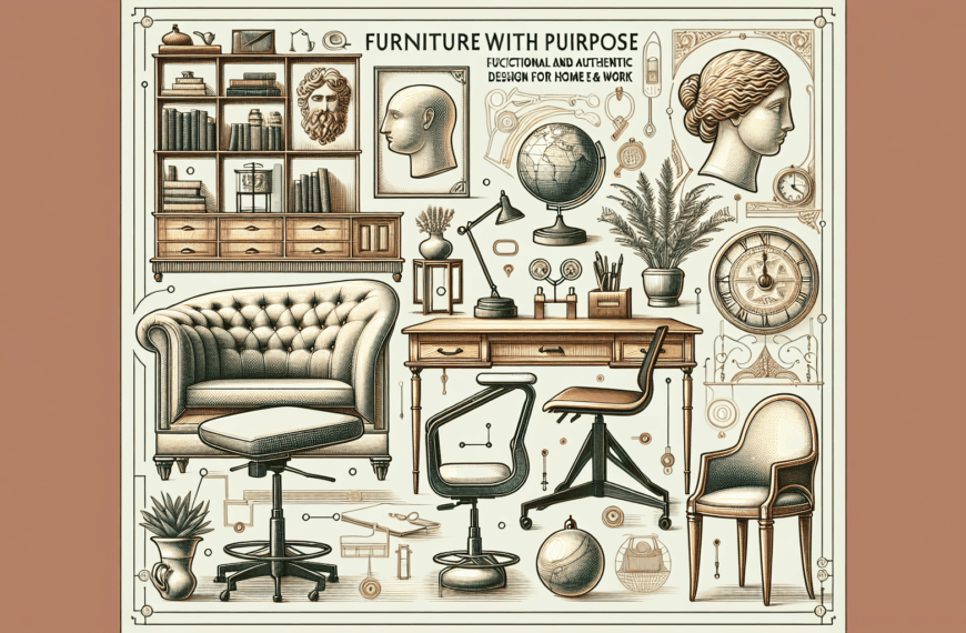Mobiliario con Propósito: Diseño Funcional y Auténtico para el Hogar y el Trabajo