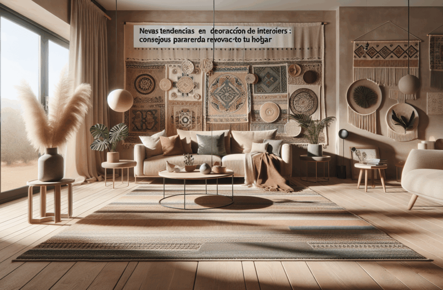 Nuevas Tendencias en Decoración de Interiores: Consejos para Renovar tu Hogar
