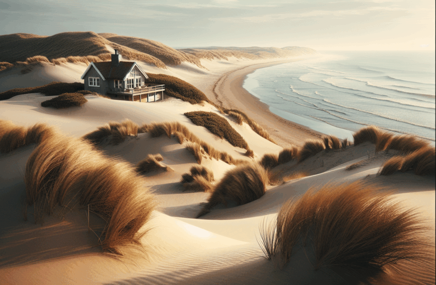 Oasis de Serenidad: Un Refugio Costero entre las Dunas del Mar del Norte en Dinamarca