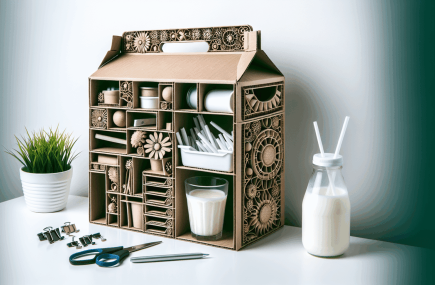 Organizador Innovador: Transforma una Caja de Leche en Soluciones para Cajones y Armarios