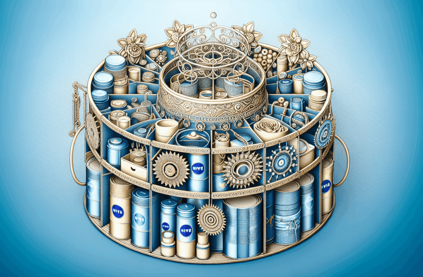 The Art of Upcycling: Organizador Giratorio de Joyas con Latas de Nivea y Tubos de Papel de Cocina