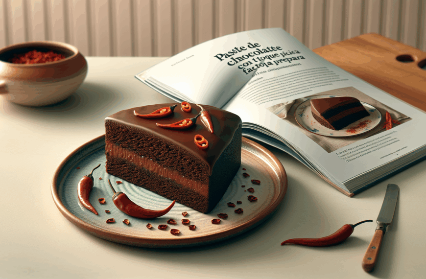 Pastel de Chocolate con un Toque Picante: Delicia Chocolatosa Fácil de Preparar
