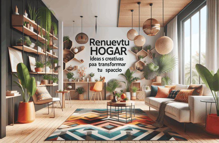 Renueva Tu Hogar: Ideas Creativas para Transformar Tu Espacio